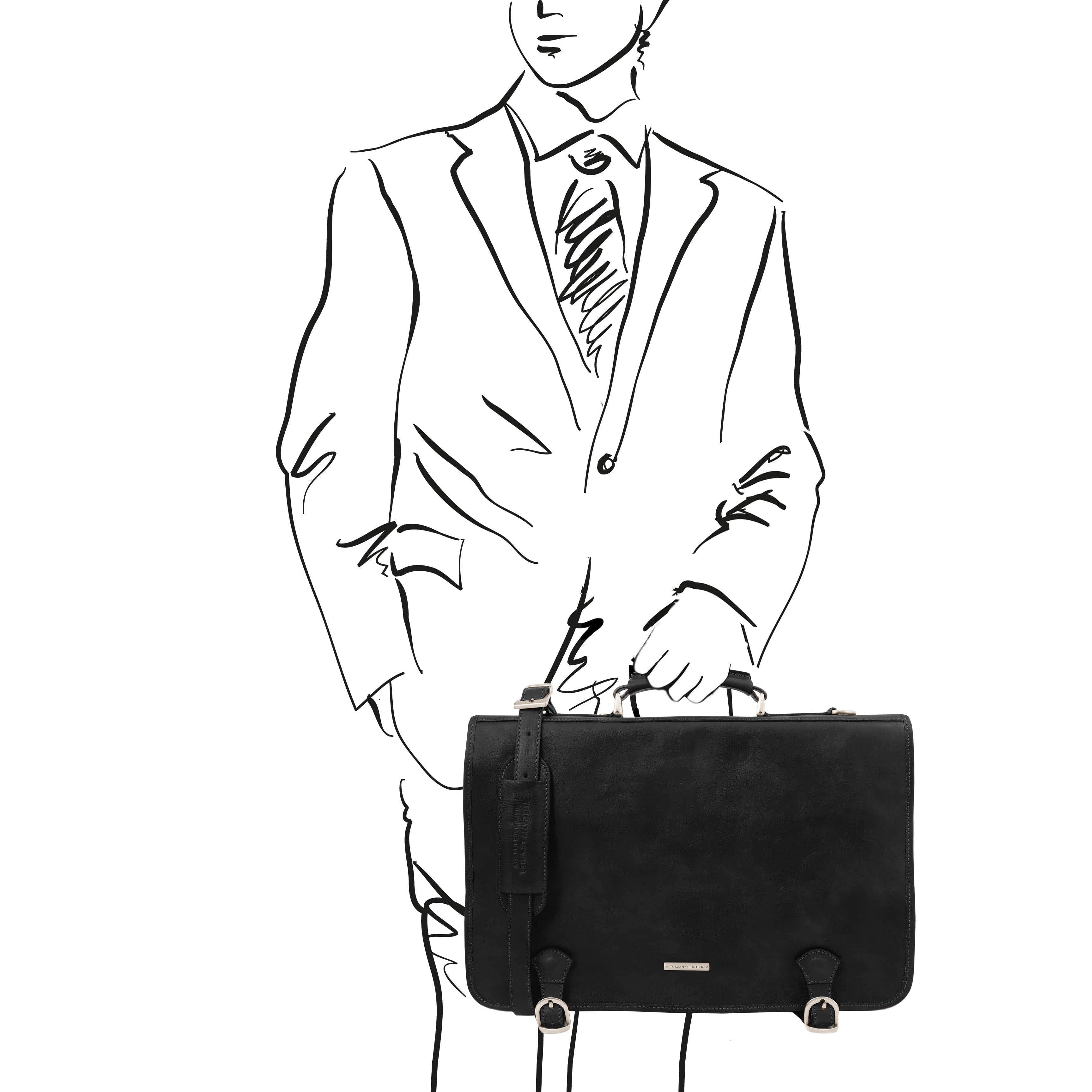 Ancona - Leather messenger bag | TL142073 - Image 29