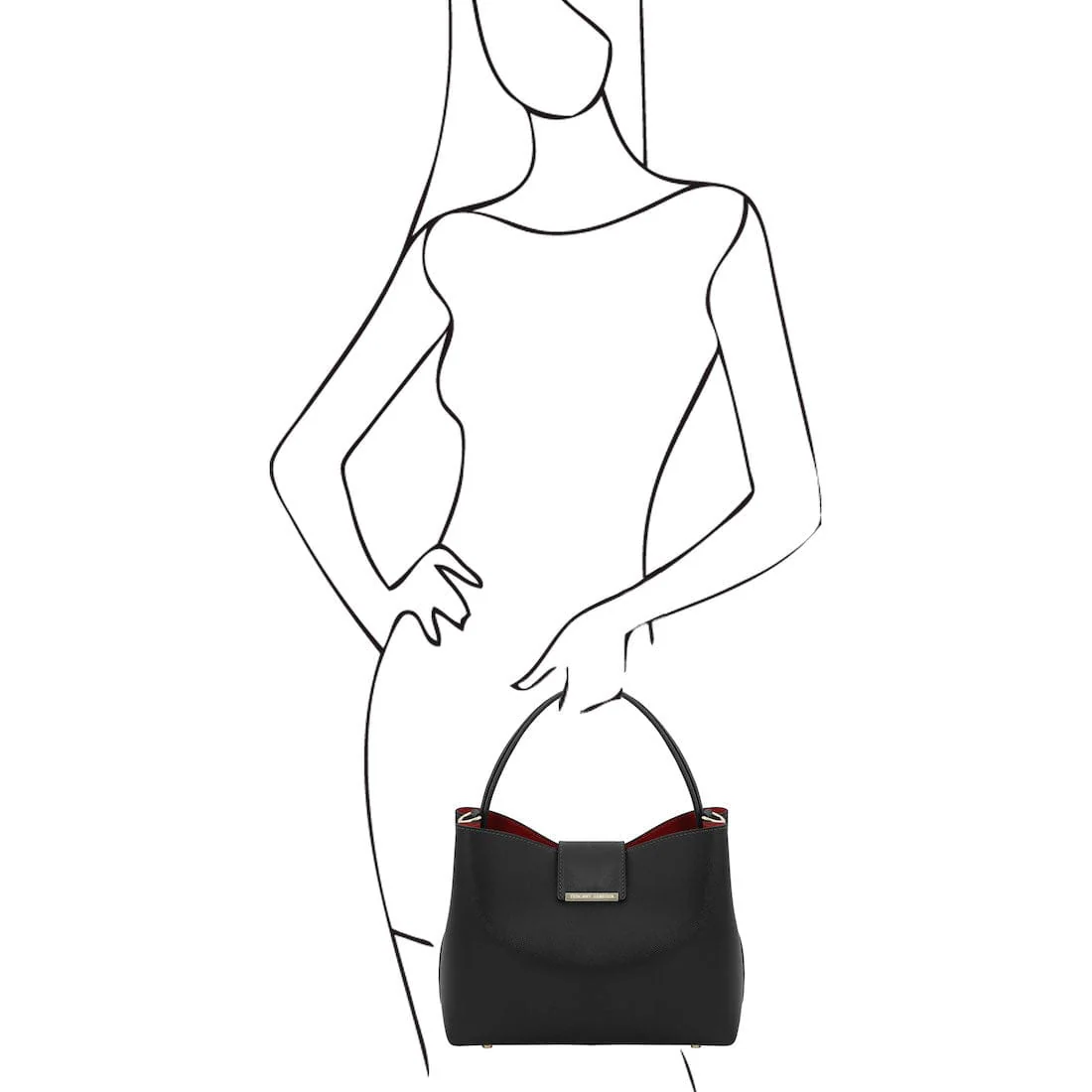 Clio - Palmellato leather bucket bag | TL141690 - Image 13