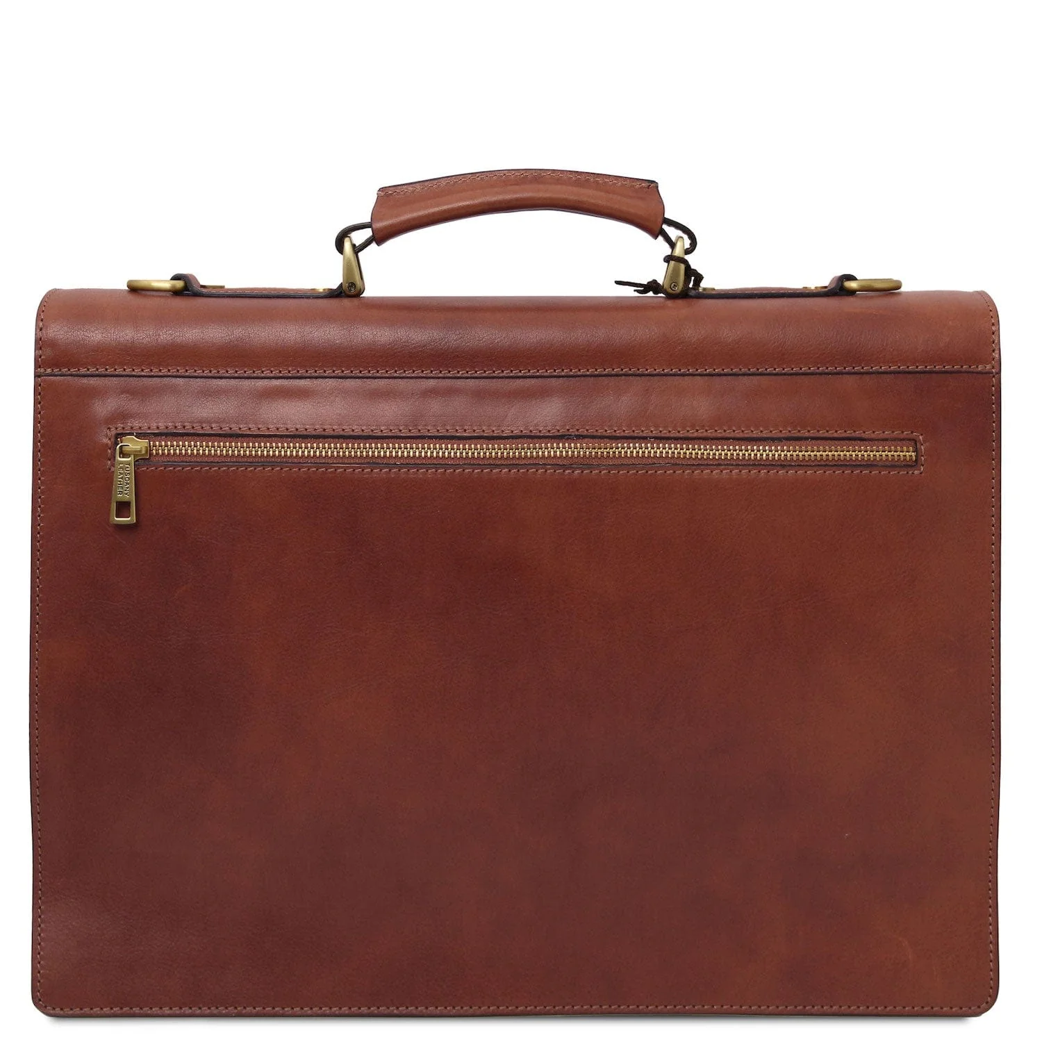 Cremona - 3 compartment matte leather briefcase | TL142448 - Image 3
