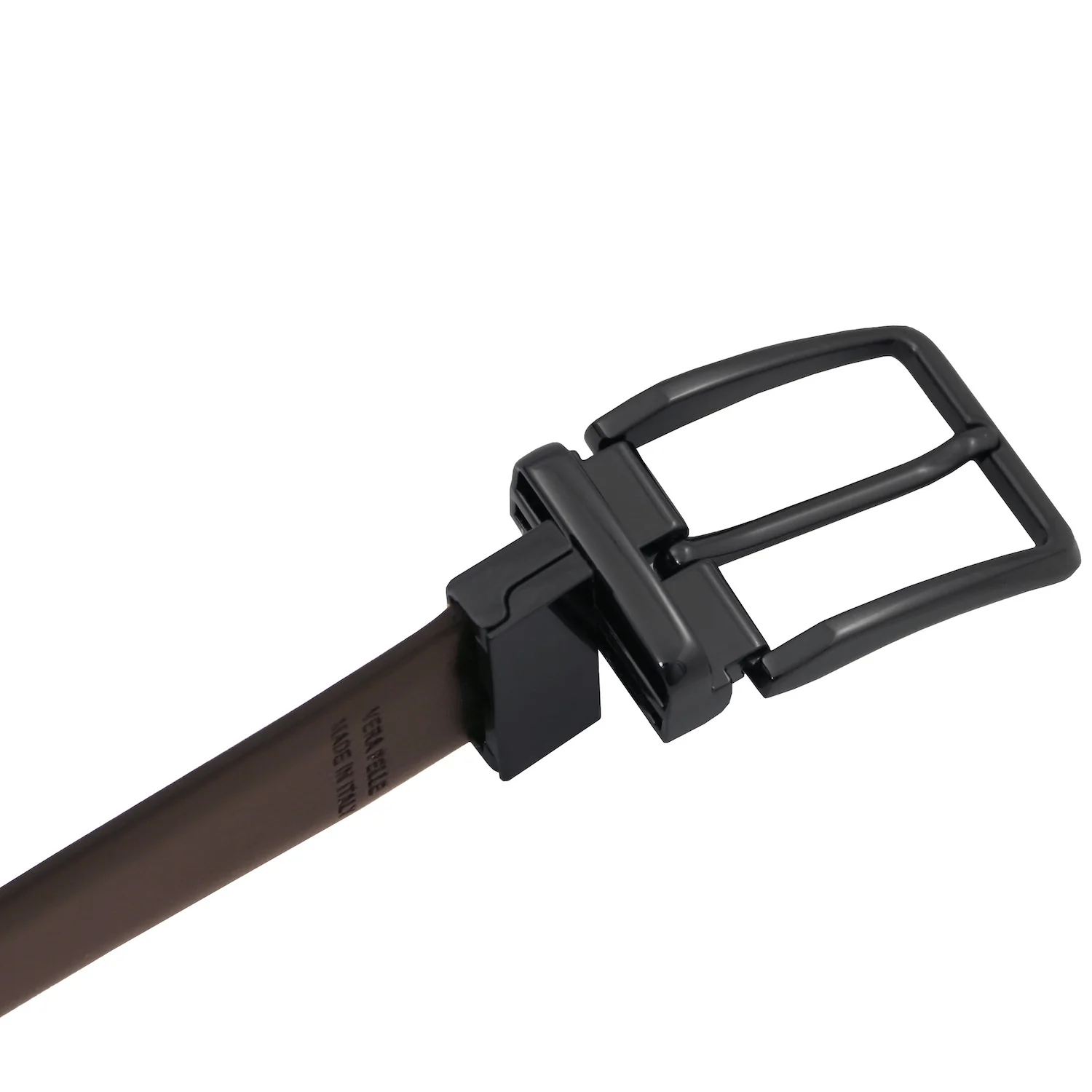 Elegant double-sided brushed leather belt 35mm | TL142540 - Image 3