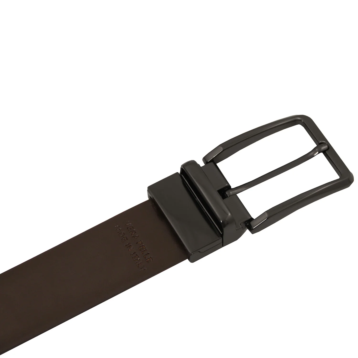 Elegant double-sided brushed leather belt 35mm | TL142540 - Image 4