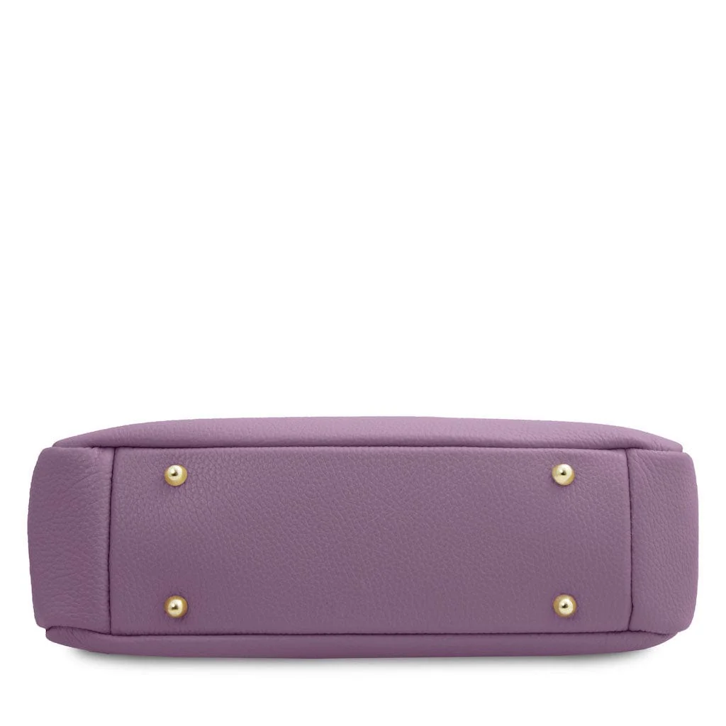 Elettra - Soft leather shoulder bag with chain strap  | TL142353 - Image 48