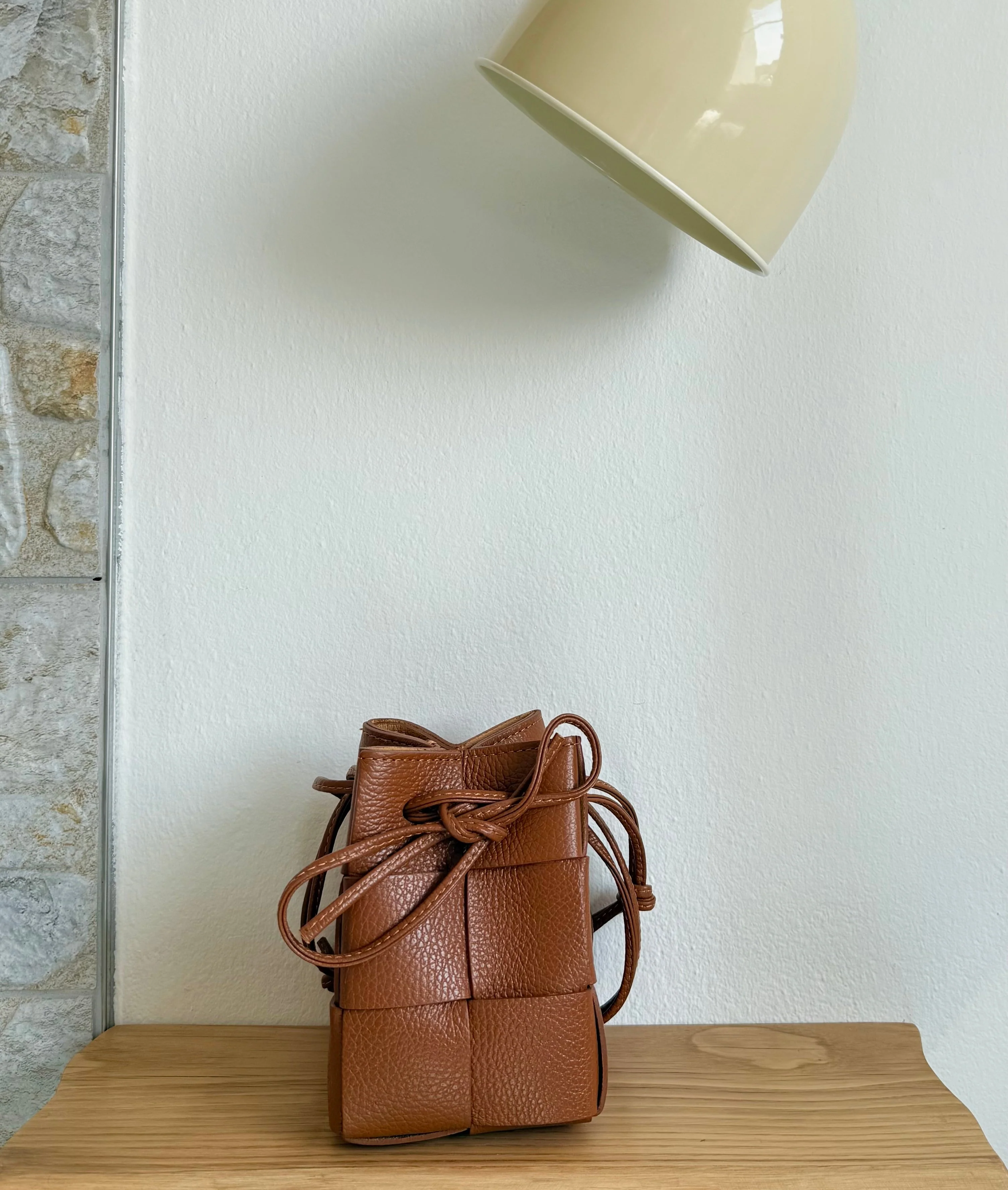 Emi - Handmade Drawstring Woven Crossbody Bag - Image 5