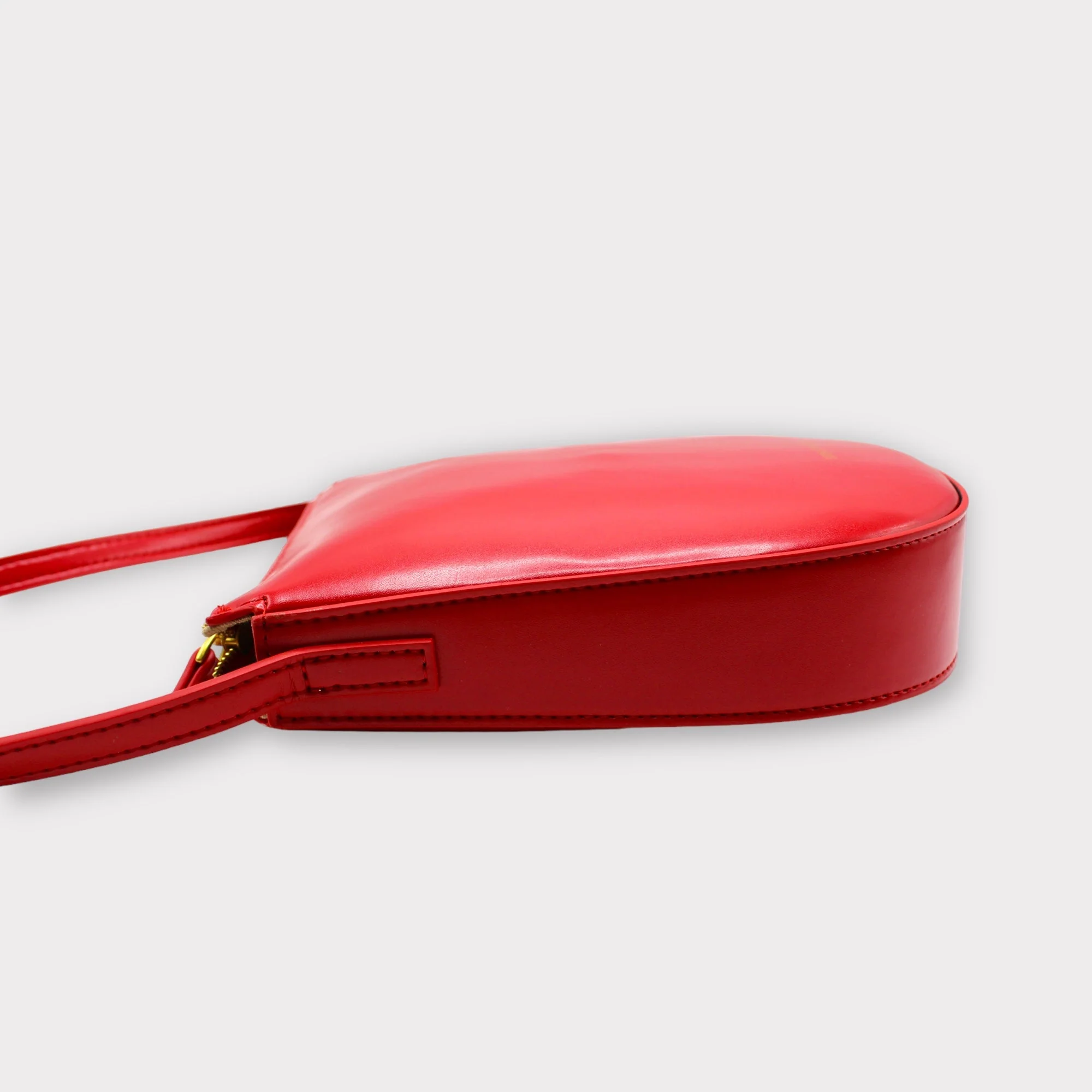 Eva - Apple Leather Crossbody Bag - Red - Image 4