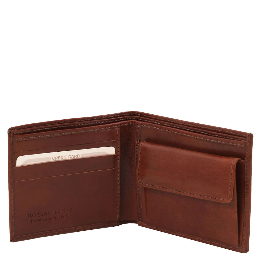 Exclusive 2 fold leather wallet for men with coin pocket | TL140761 - Image 4