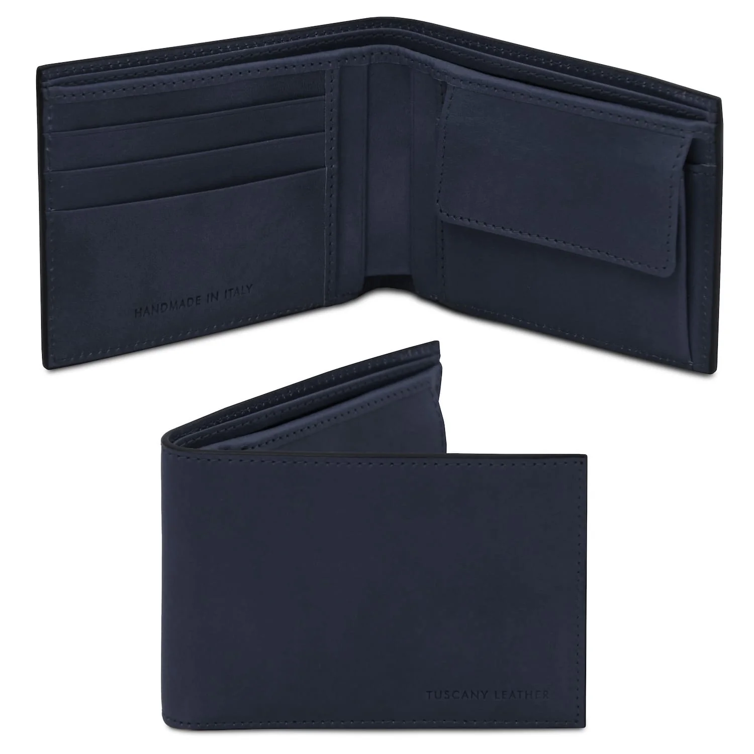 Exclusive 2 fold leather wallet for men with coin pocket - Matte leather | TL142552 - Image 17