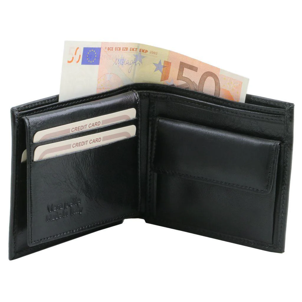 Exclusive 3 fold leather wallet for men with coin pocket | TL141377 - Image 3