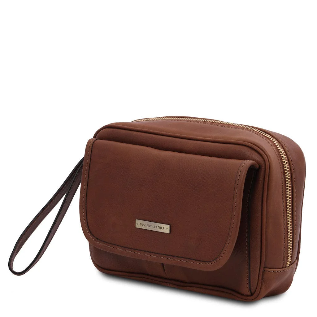Ivan - Leather handy wrist bag for men | TL140849 - Image 4