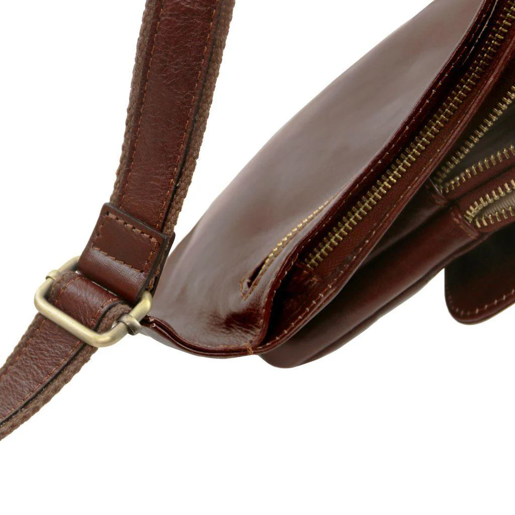 Leather crossover bag | TL141352 men's sling bag - Image 6