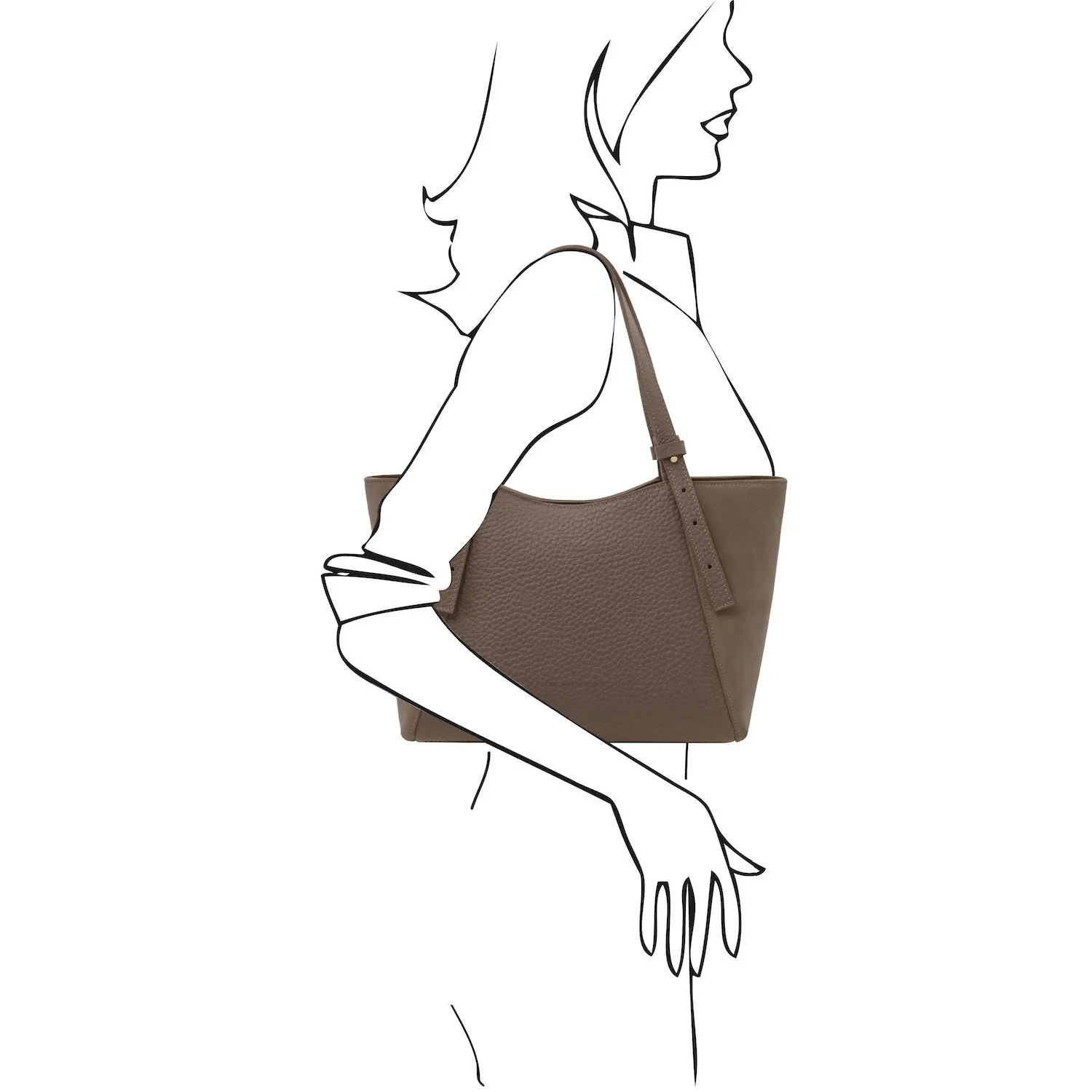 Libra - Long handle leather tote bag | TL142508 - Image 9