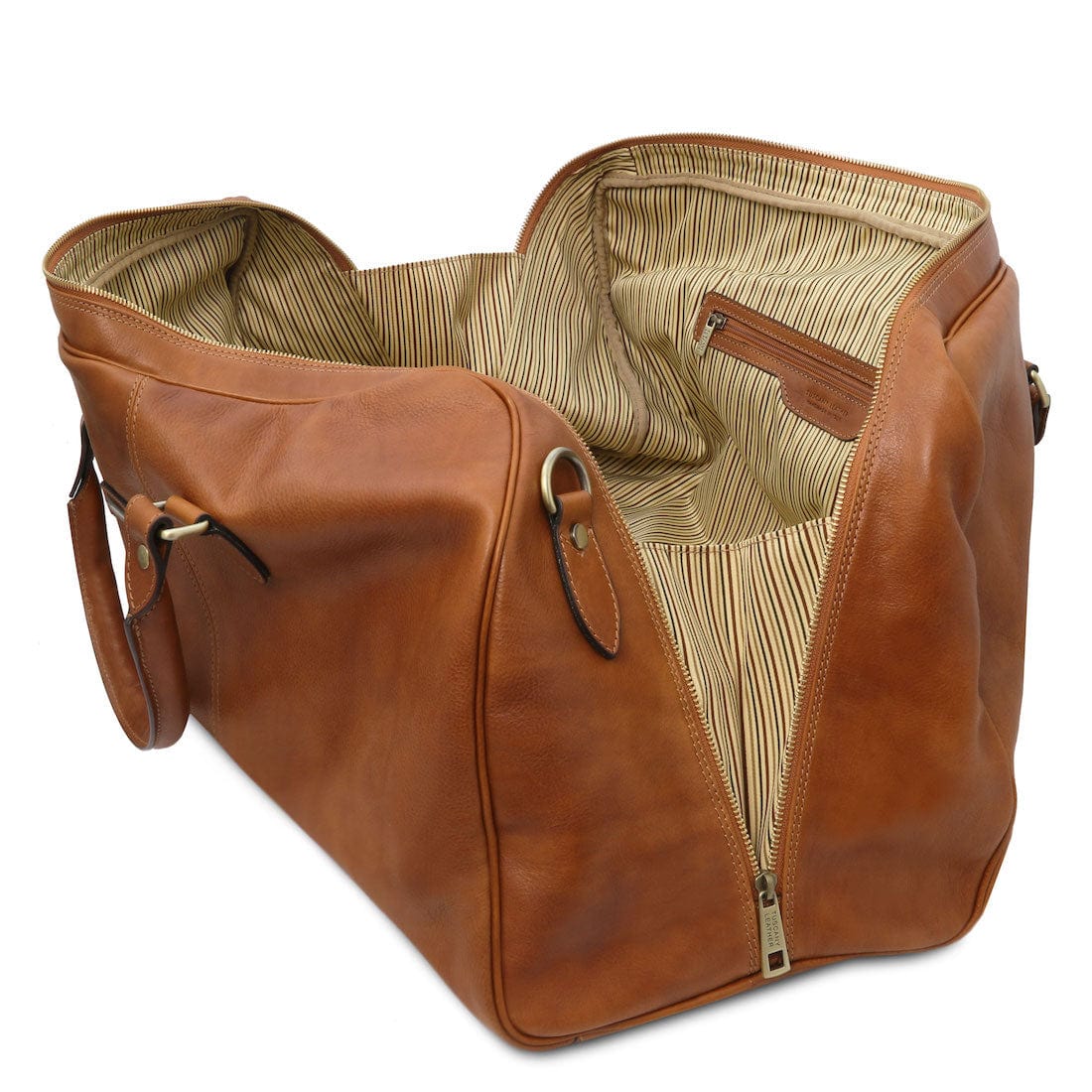 Lisbona - Travel leather duffel bag - Large size - Matte leather | TL141657 - Image 3