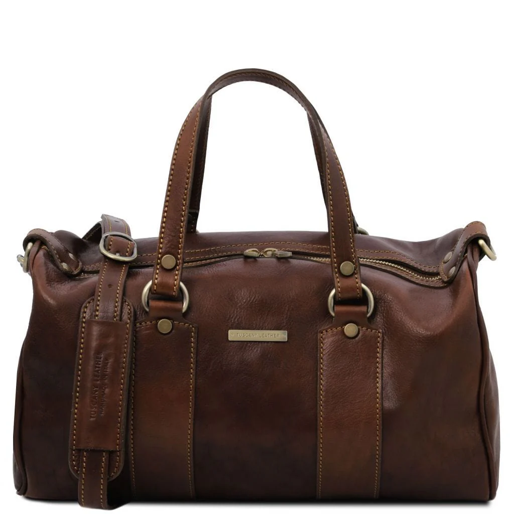 Lucrezia - Leather maxi duffle bag purse | TL141977 - Image 15
