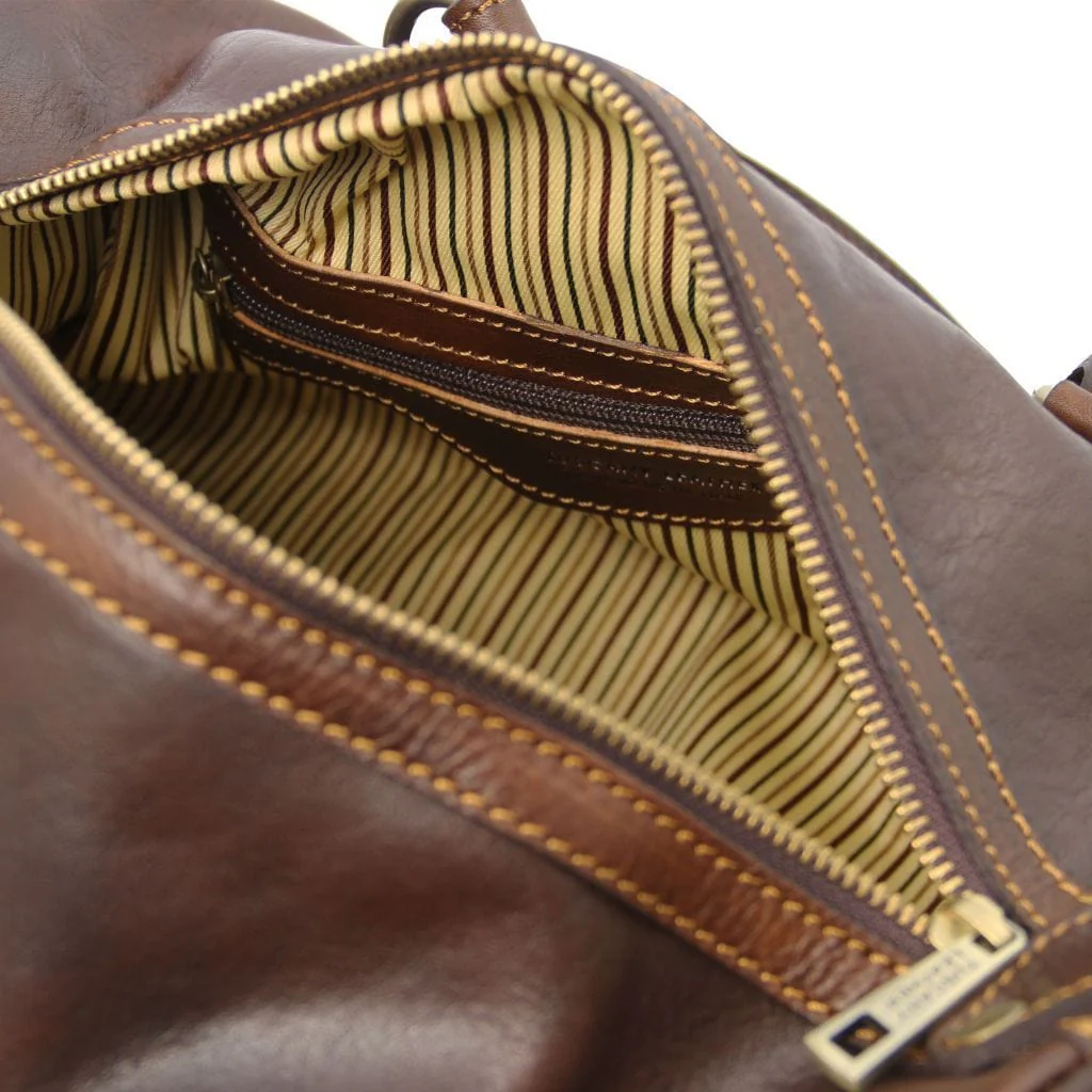 Lucrezia - Leather maxi duffle bag purse | TL141977 - Image 16