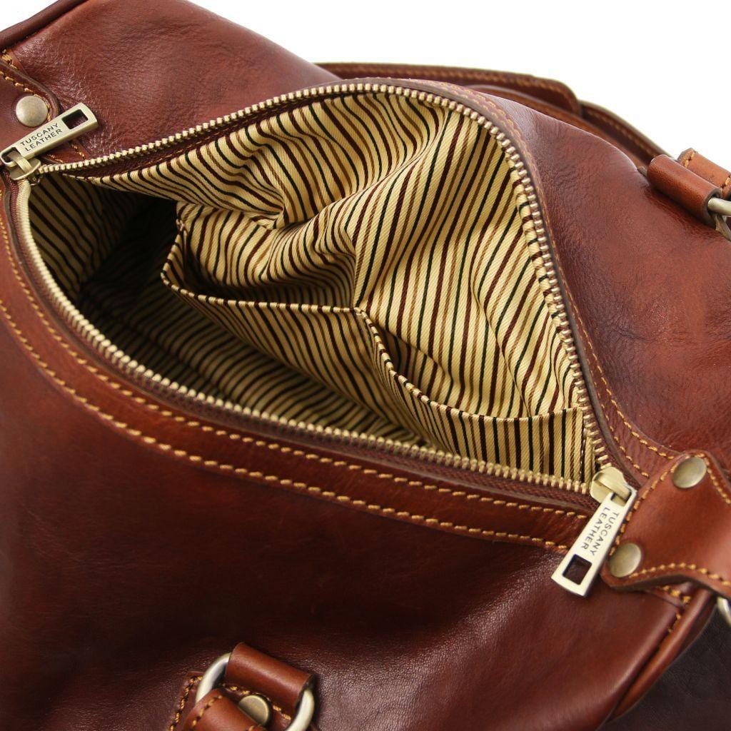 Lucrezia - Leather maxi duffle bag purse | TL141977 - Image 5