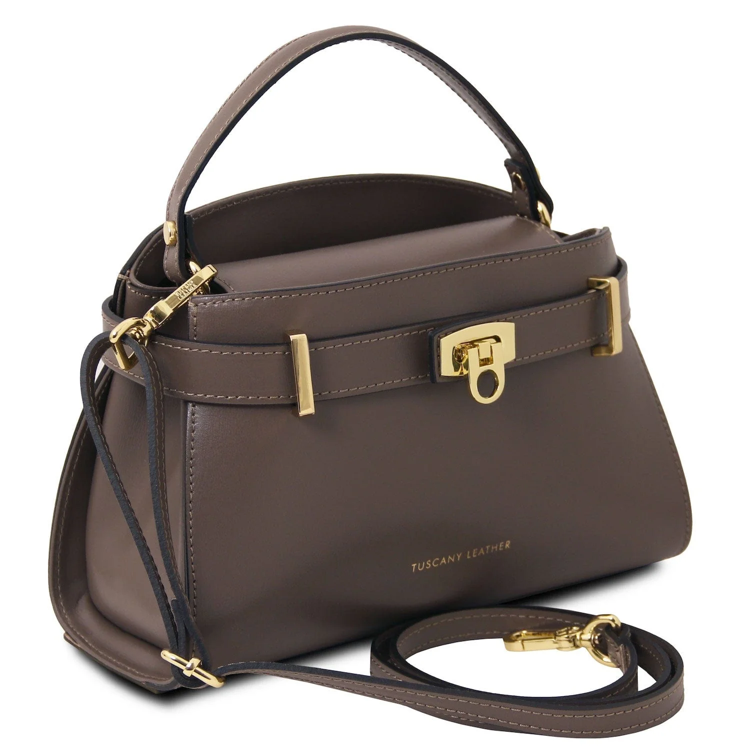 Maisy - Leather top handle bag in smooth leather | TL142459 - Image 12