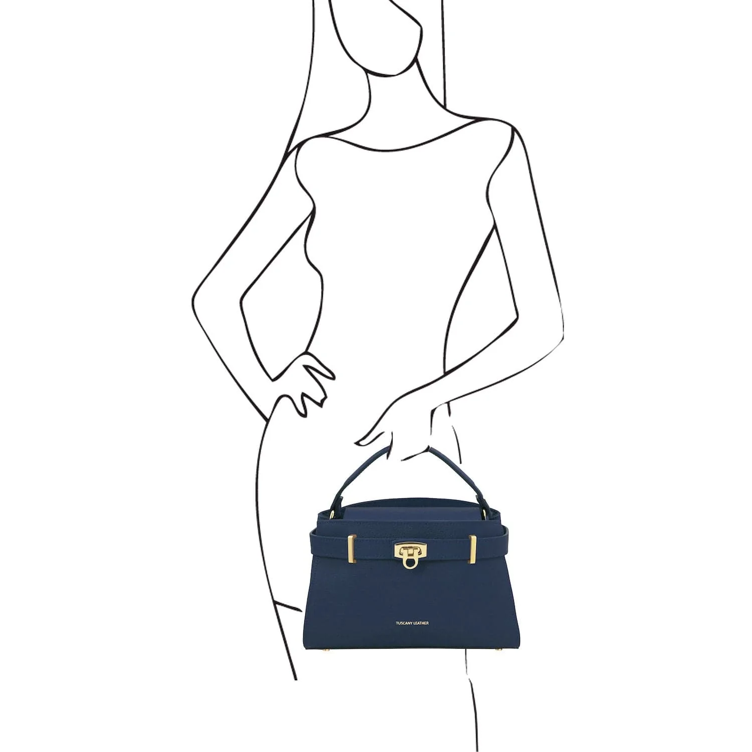 Maisy - Leather top handle bag - Medium size | TL142455 - Image 30