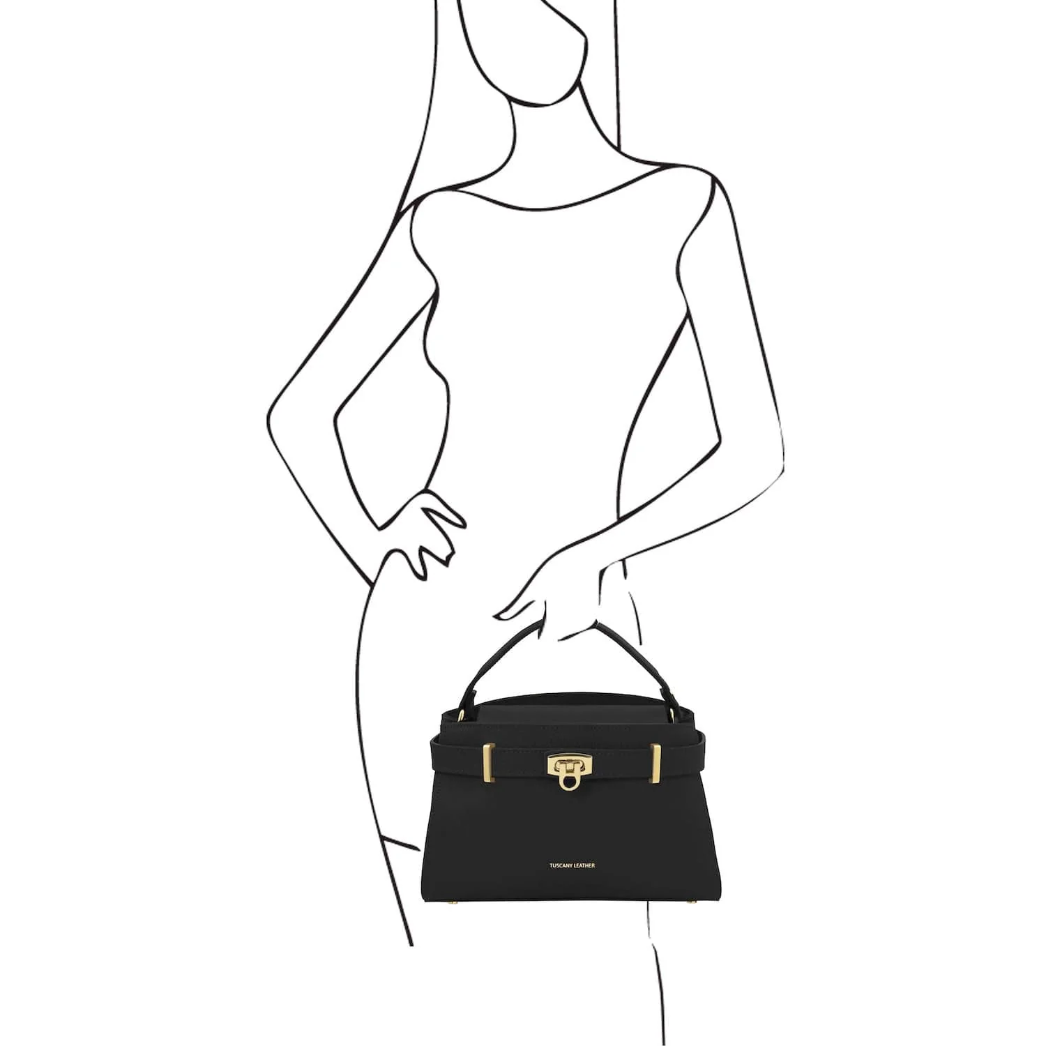 Maisy - Leather top handle bag - Medium size | TL142455 - Image 37