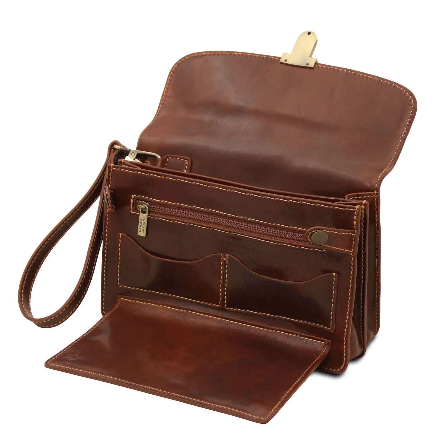 Max - Leather handy wrist bag for men | TL8075 - Image 8