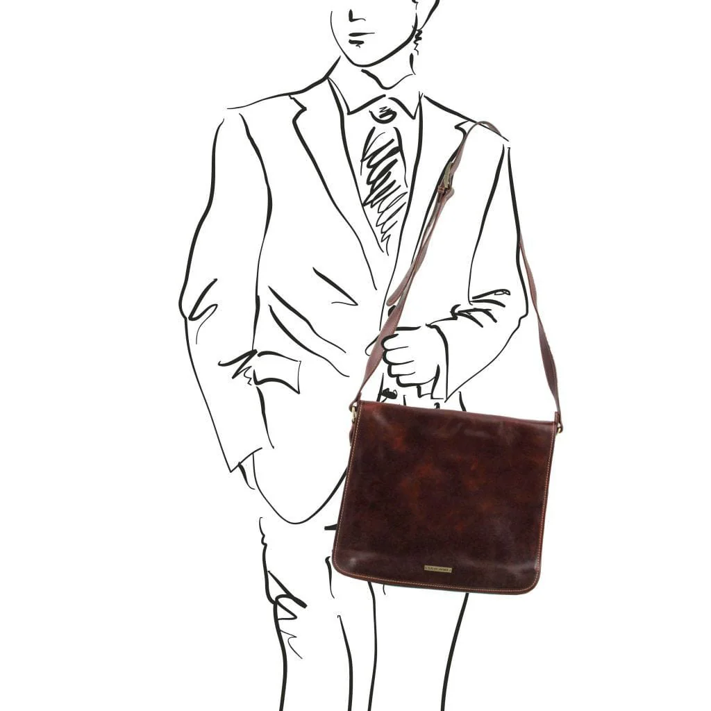 TL Messenger double - Crossbody leather bag | TL90475 - Image 8