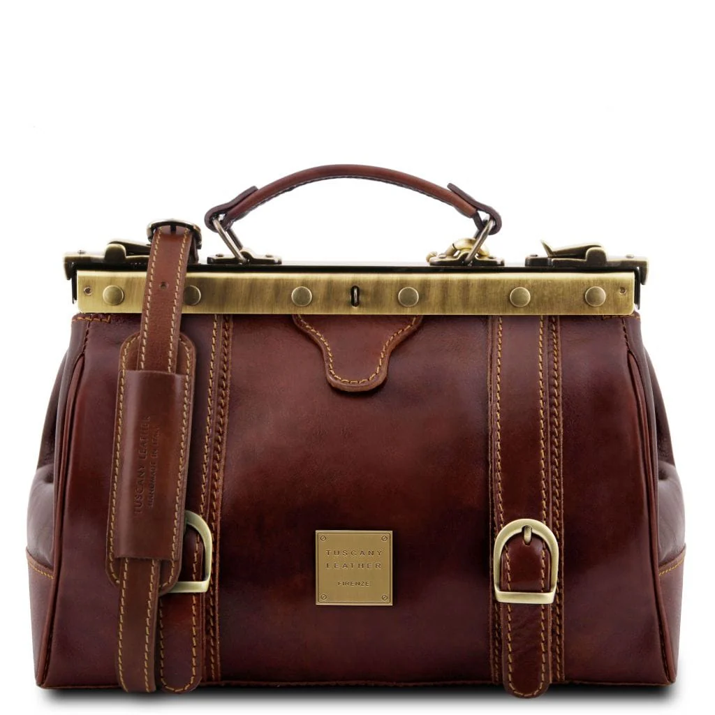 Monalisa - Doctor gladstone leather bag with front straps | TL10034 - Image 10