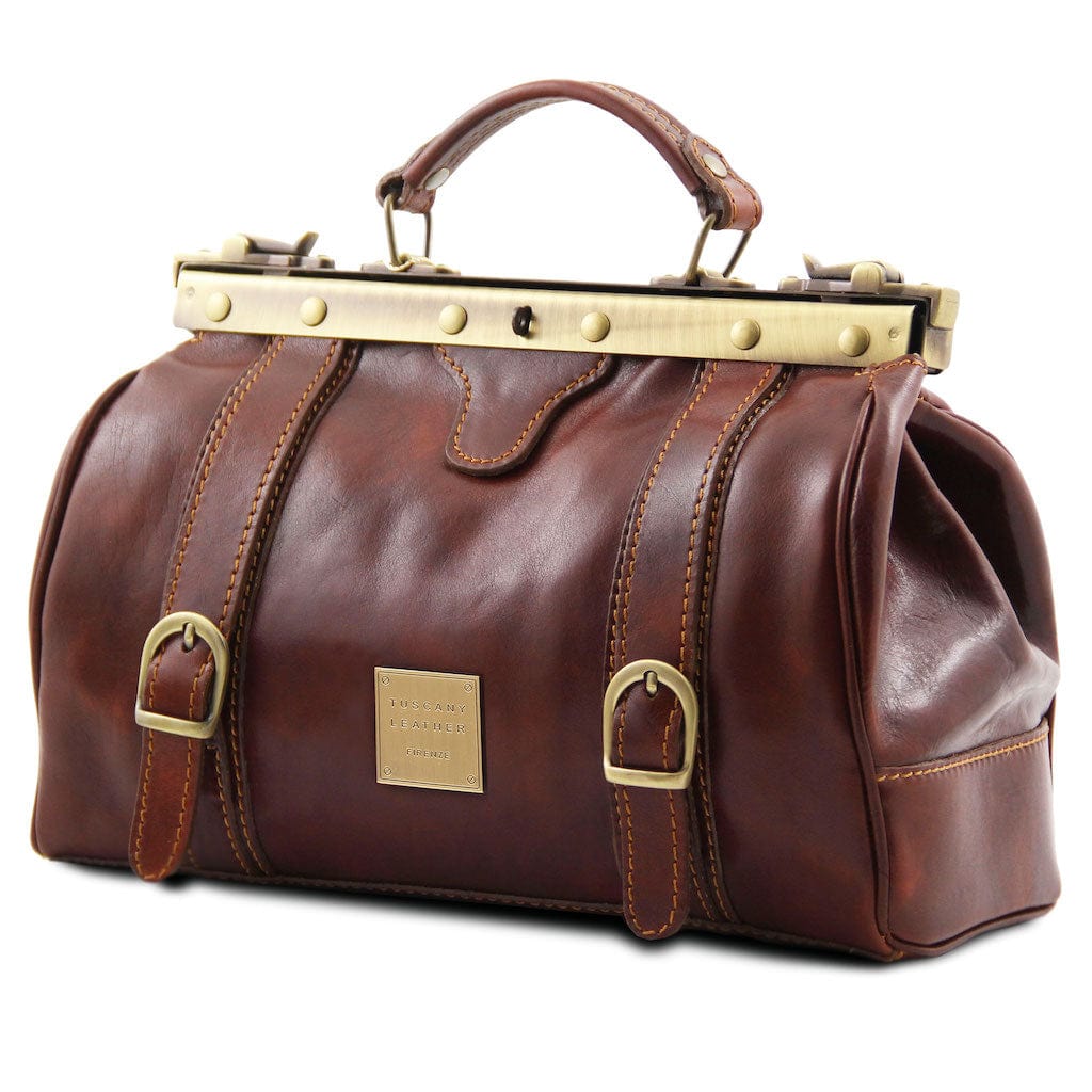 Monalisa - Doctor gladstone leather bag with front straps | TL10034 - Image 2