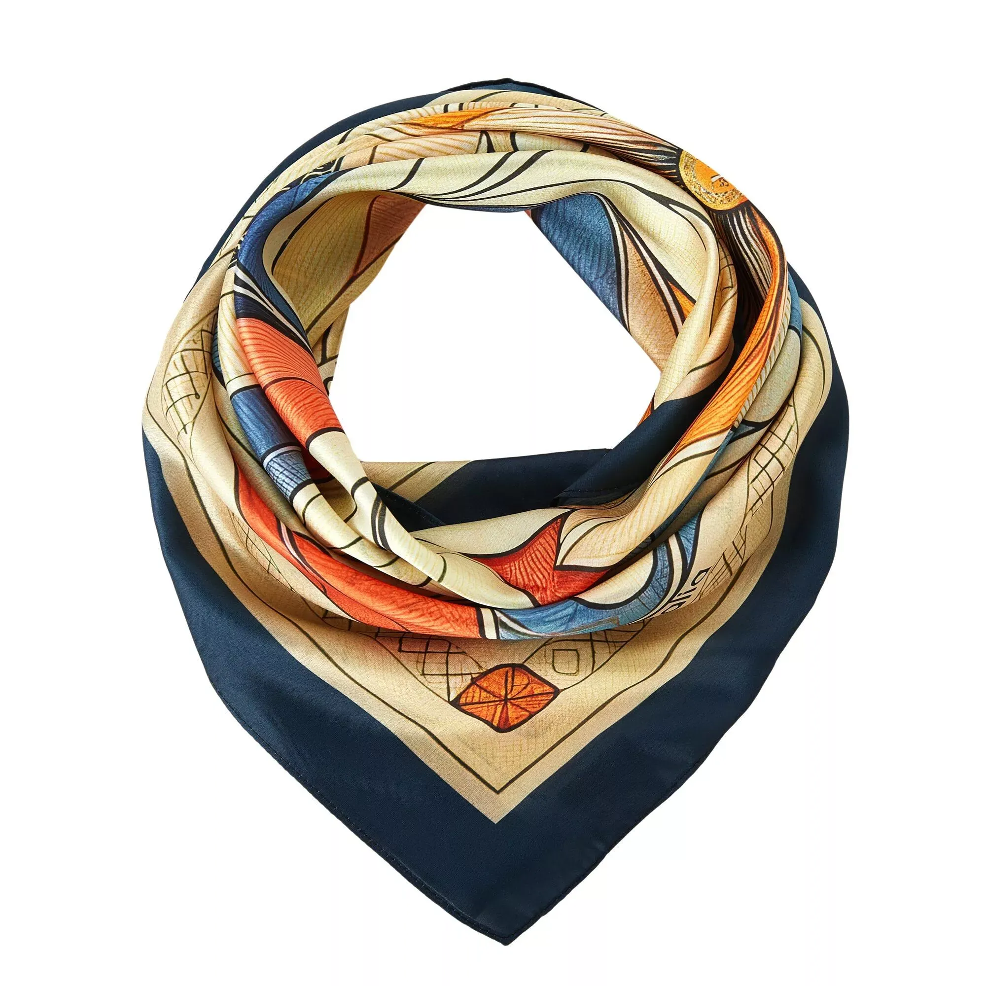 Mystic Flowers Large Square Silk Scarf (90 × 90 cm) - Image 3