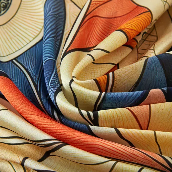 Mystic Flowers Large Square Silk Scarf (90 × 90 cm) - Image 5