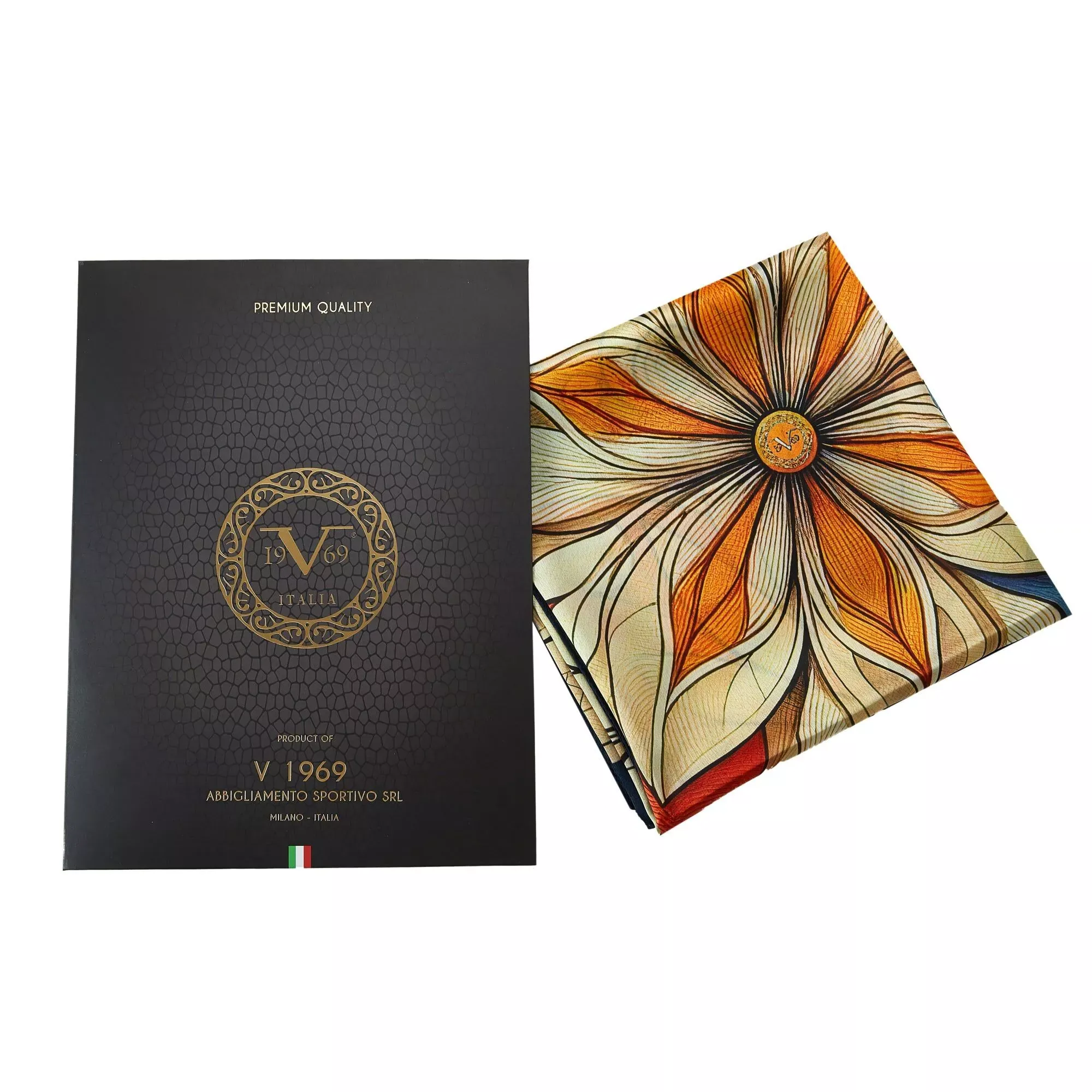 Mystic Flowers Large Square Silk Scarf (90 × 90 cm) - Image 6
