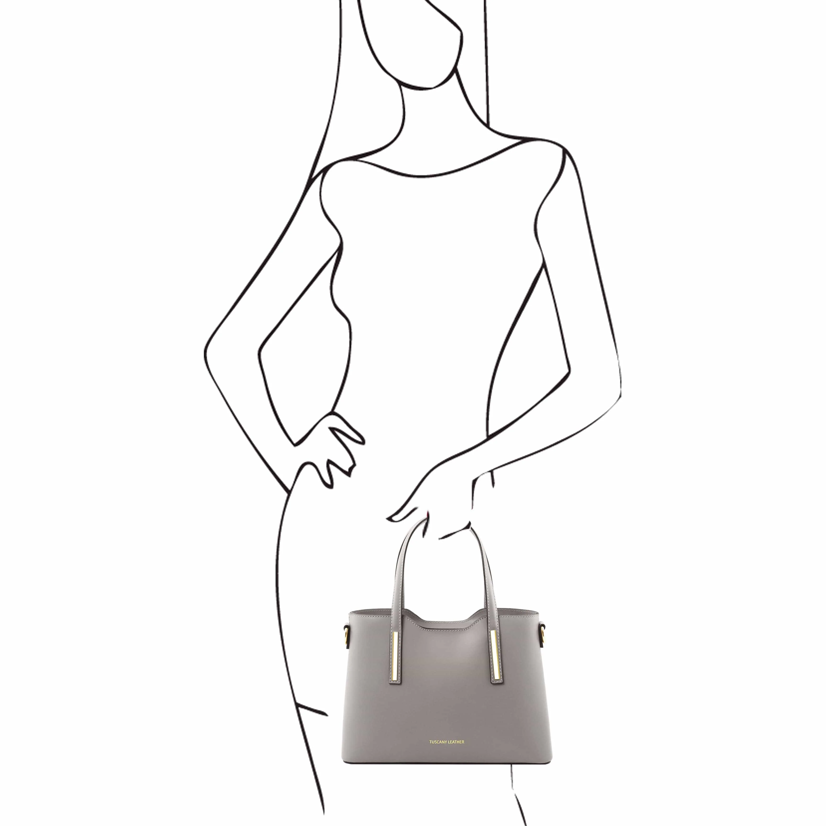 Olimpia - Italian leather tote - Small size | TL141521 - Image 46