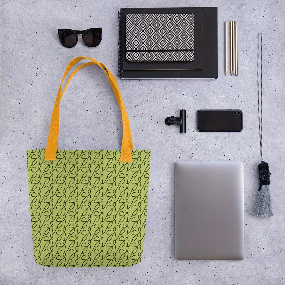 Olive Green Logo Tote Bag - Image 11