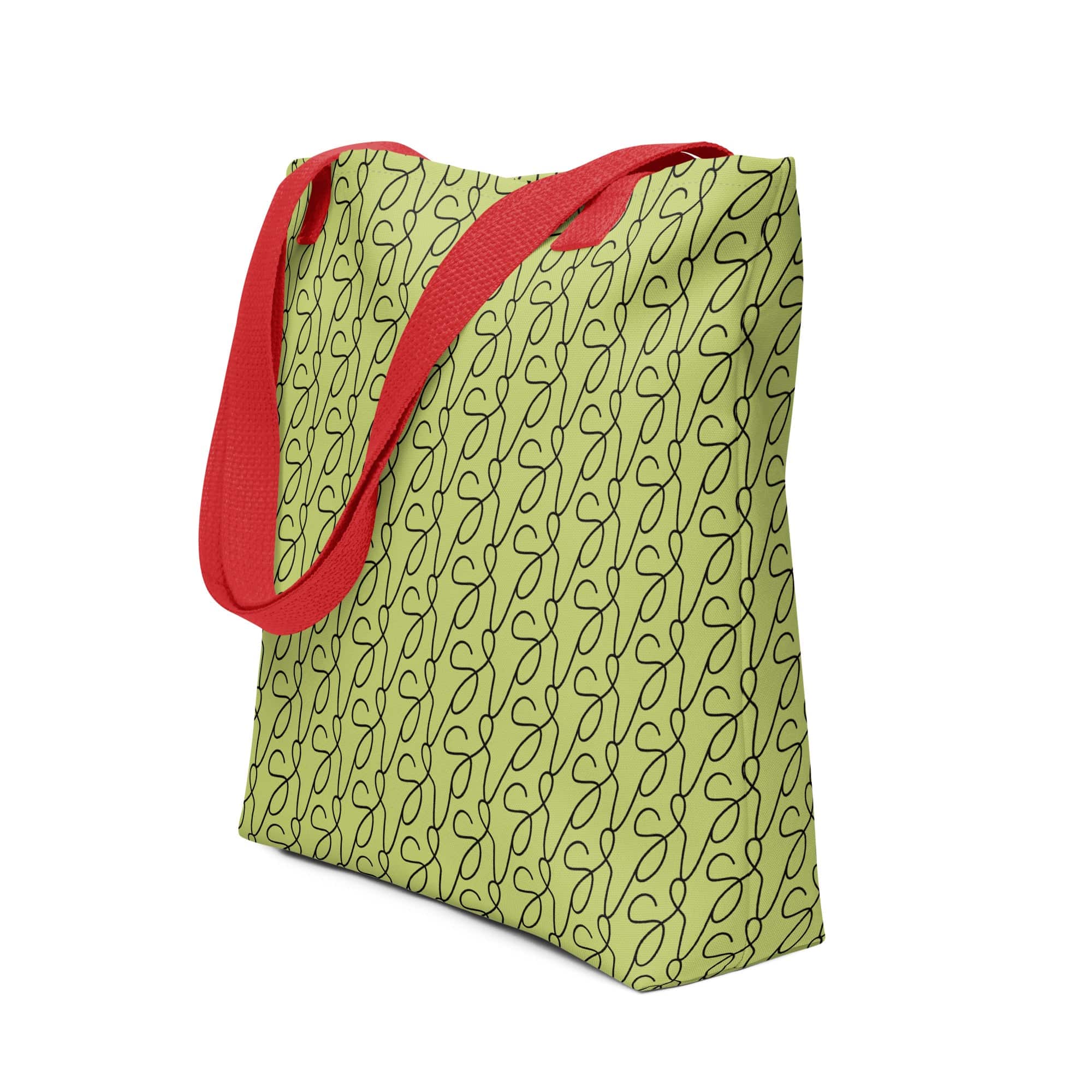 Olive Green Logo Tote Bag - Image 13