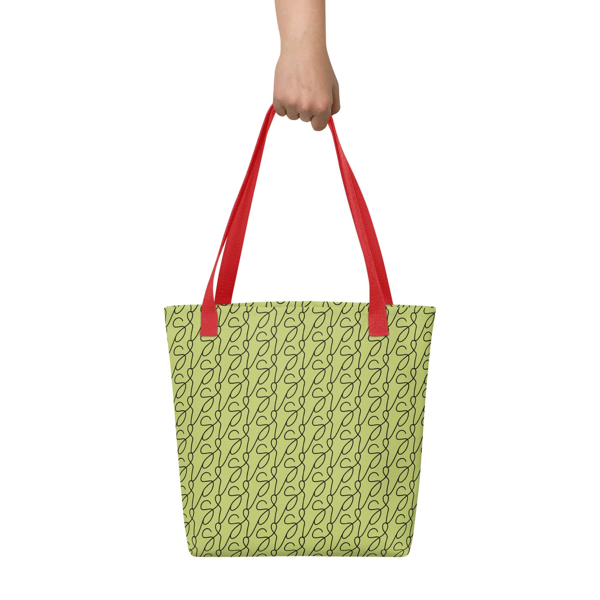 Olive Green Logo Tote Bag - Image 15