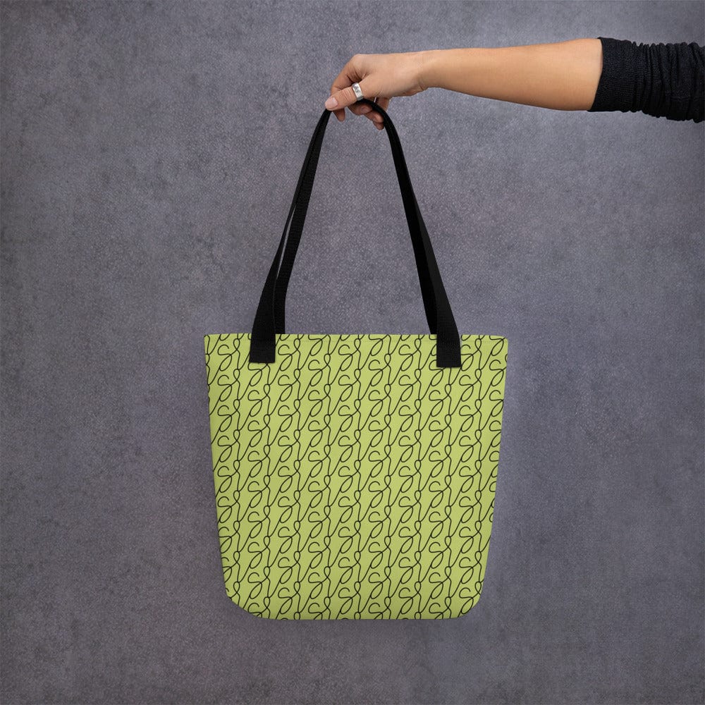 Olive Green Logo Tote Bag - Image 6