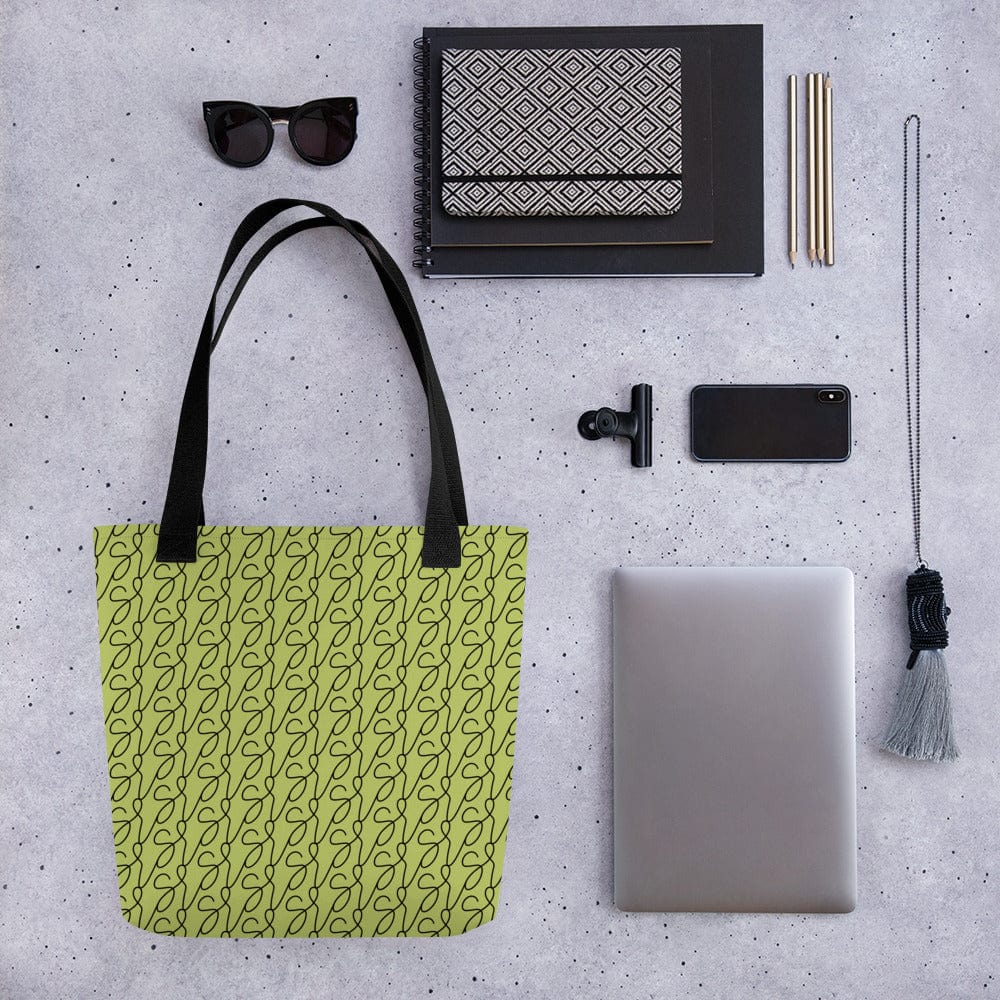 Olive Green Logo Tote Bag - Image 7