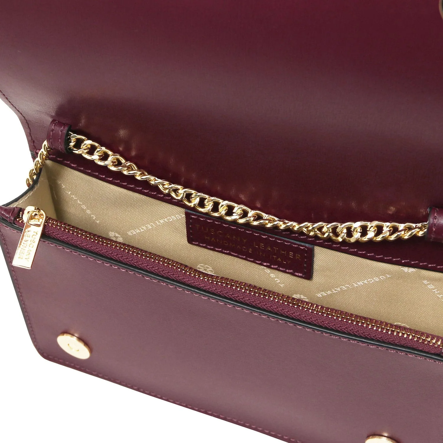 Opera - Leather clutch with chain strap | TL142505 - Image 6