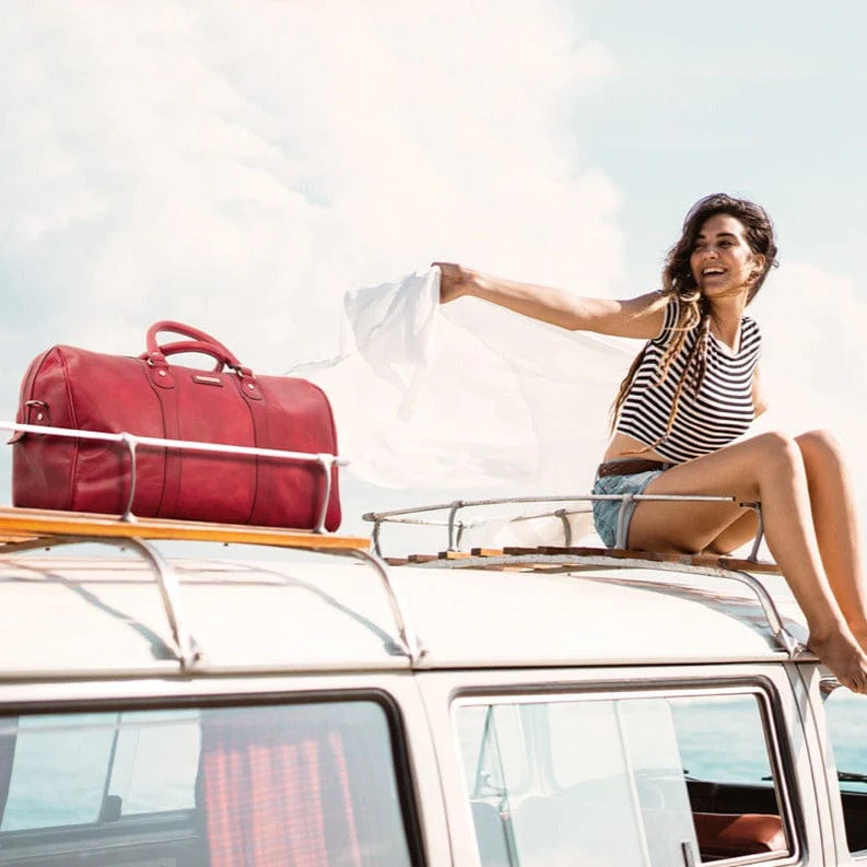 Oslo - Travel leather duffel bag - Weekender bag | TL141913 - Image 9