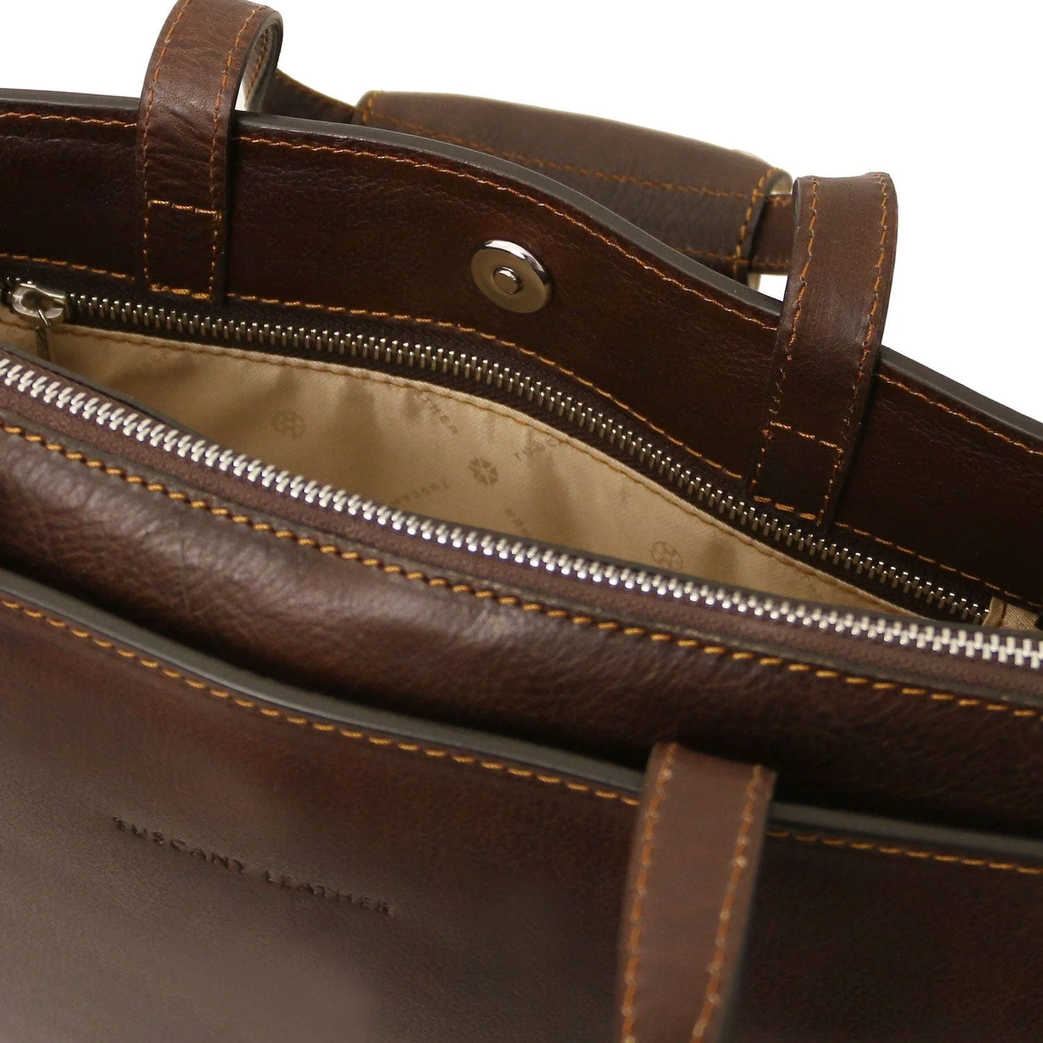 Palermo - Italian leather 3-compartment briefcase for women | TL142452 - Image 33