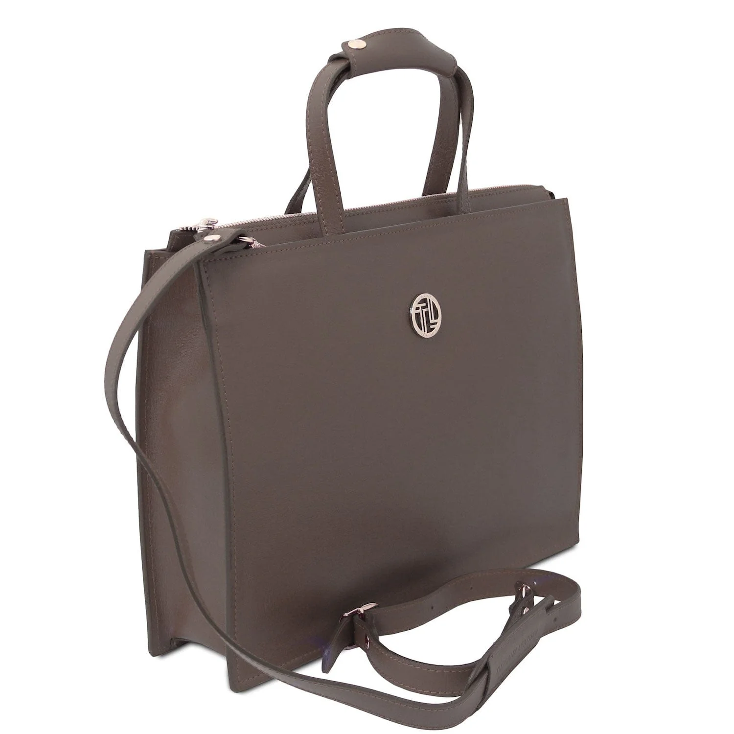 Palermo - Saffiano Italian leather briefcase 3-compartment for women | TL141369 - Image 11
