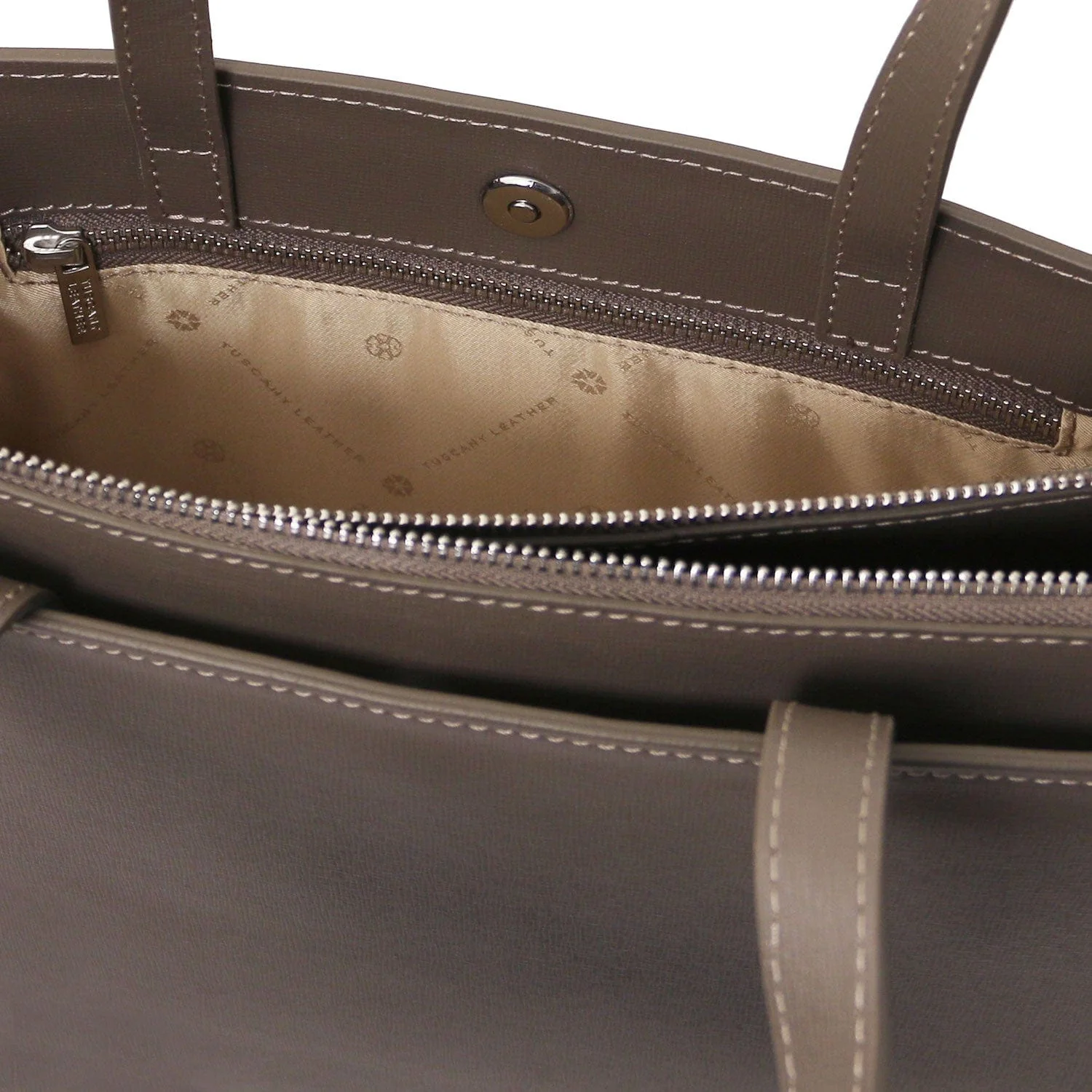 Palermo - Saffiano Italian leather briefcase 3-compartment for women | TL141369 - Image 17