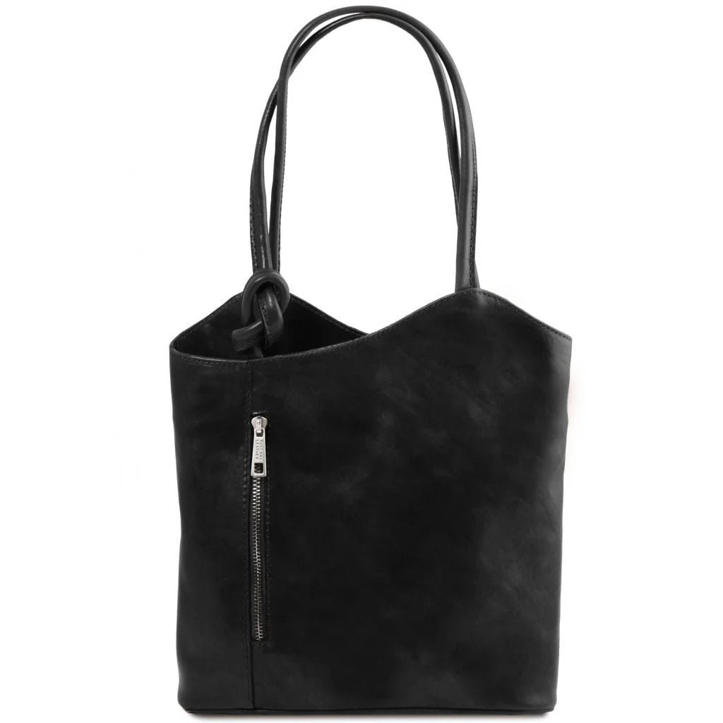 Patty - Italian leather convertible 2-in-1 backpack shoulder bag | TL141497 - Image 10