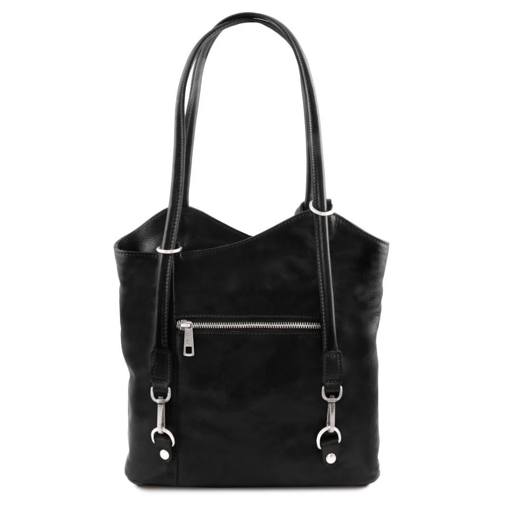 Patty - Italian leather convertible 2-in-1 backpack shoulder bag | TL141497 - Image 12