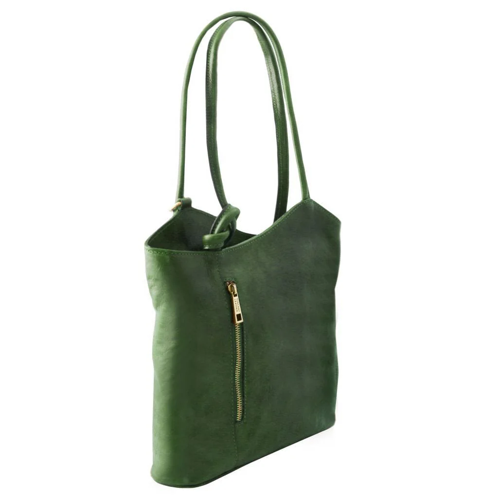 Patty - Italian leather convertible 2-in-1 backpack shoulder bag | TL141497 - Image 18