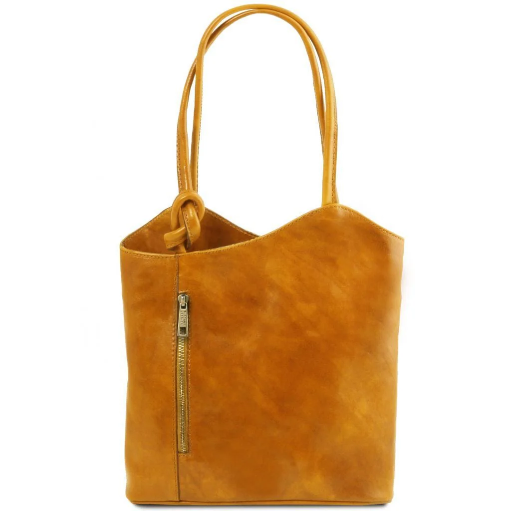 Patty - Italian leather convertible 2-in-1 backpack shoulder bag | TL141497 - Image 24