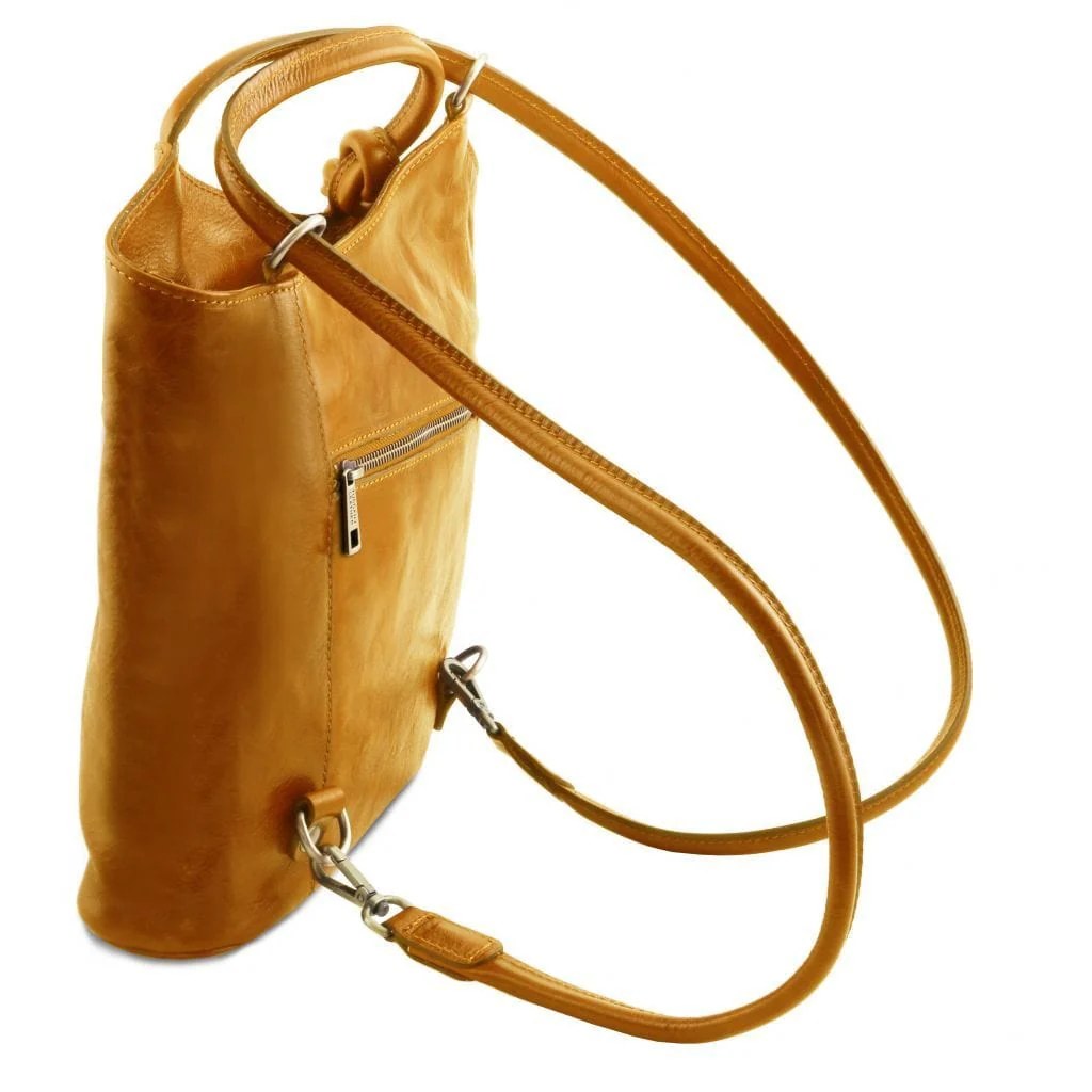 Patty - Italian leather convertible 2-in-1 backpack shoulder bag | TL141497 - Image 26