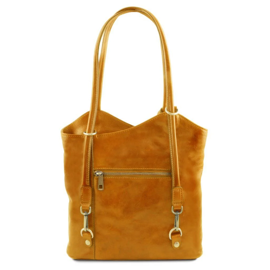 Patty - Italian leather convertible 2-in-1 backpack shoulder bag | TL141497 - Image 27