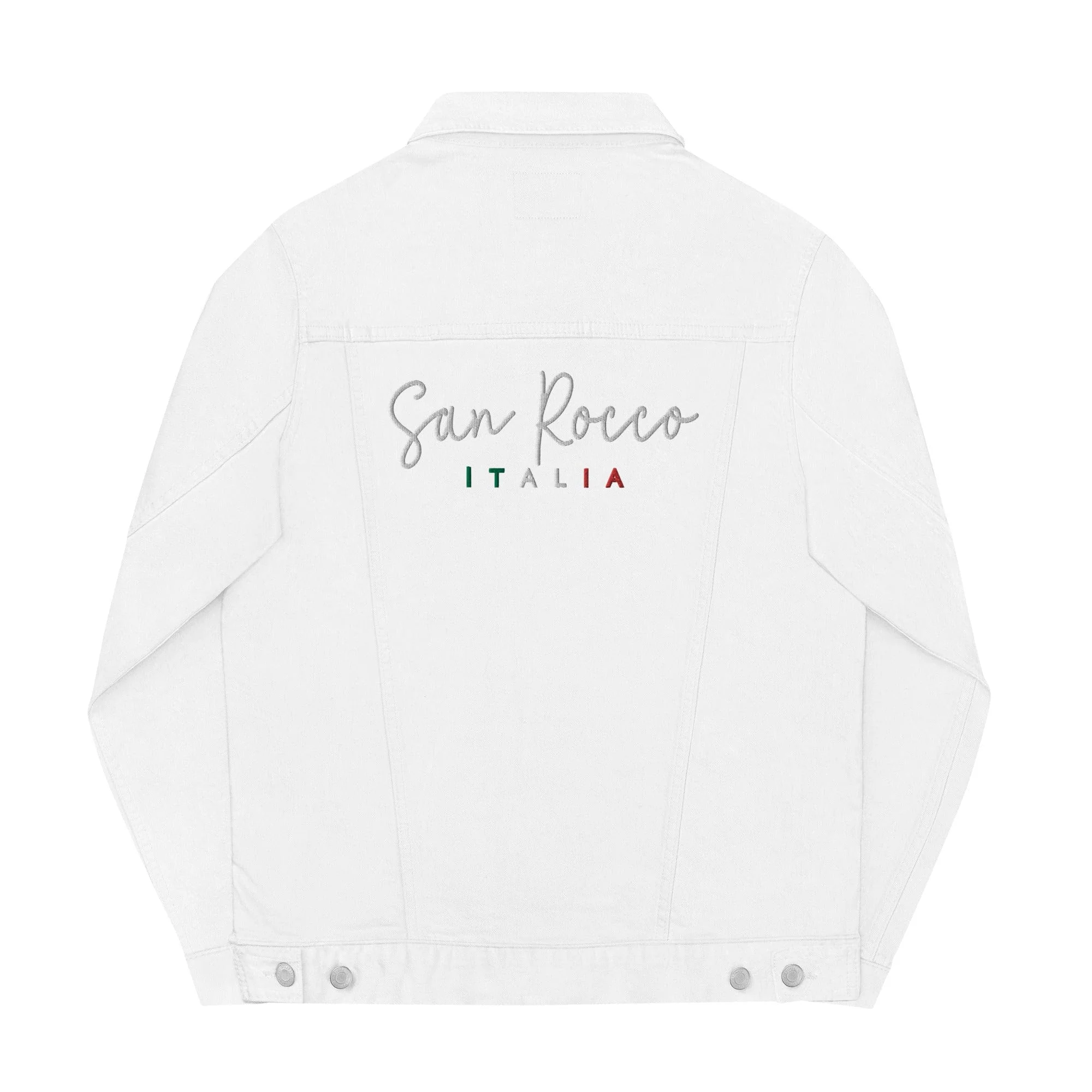 San Rocco Italia embroidered denim jacket - unisex - Image 14