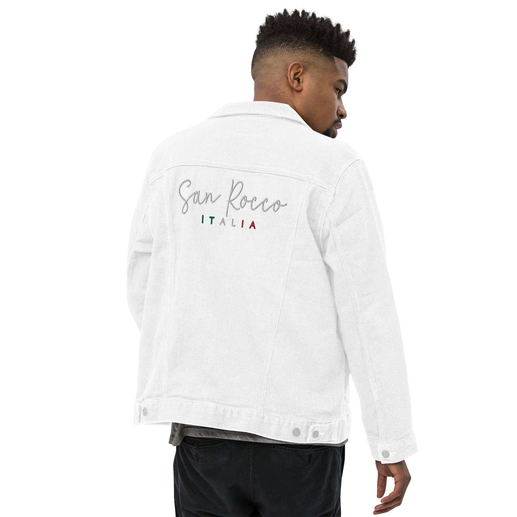 San Rocco Italia embroidered denim jacket - unisex - Image 30
