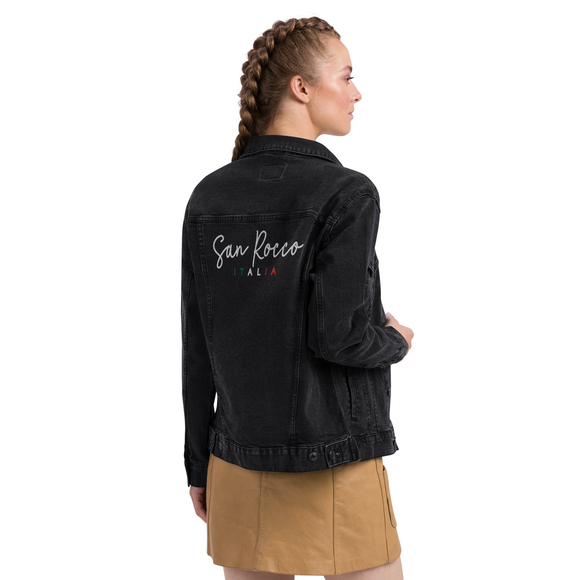 San Rocco Italia embroidered denim jacket - unisex - Image 32