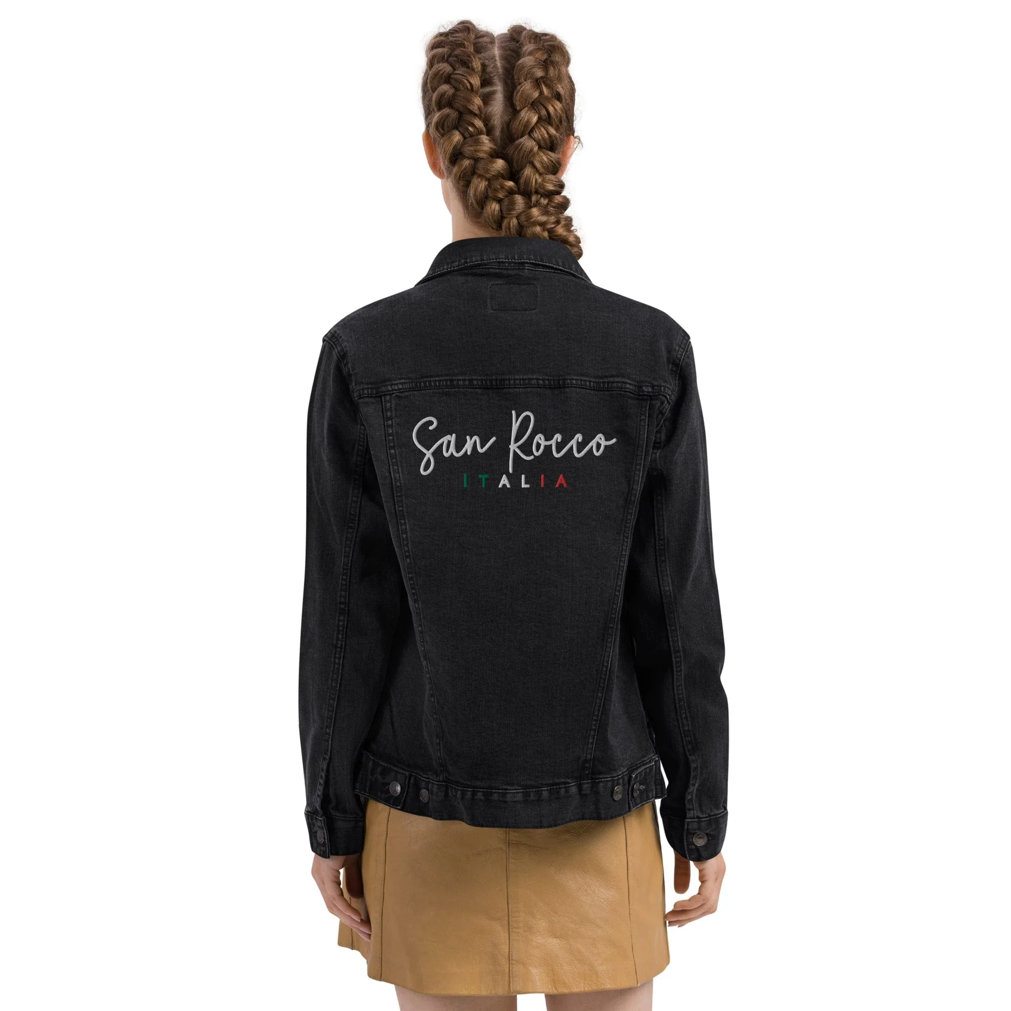 San Rocco Italia embroidered denim jacket - unisex - Image 33