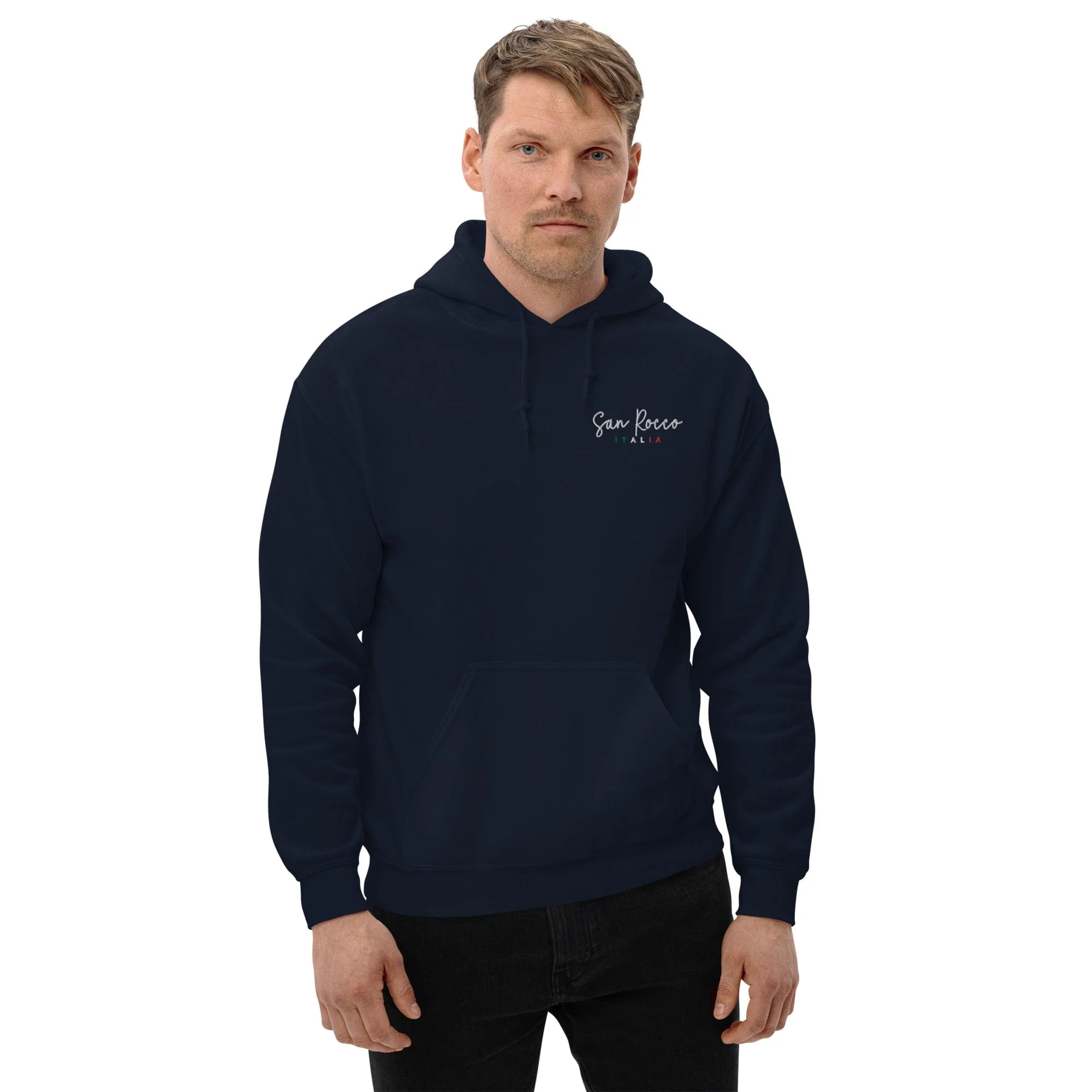 San Rocco Italia Embroidered Logo Unisex Hoodie - Image 9
